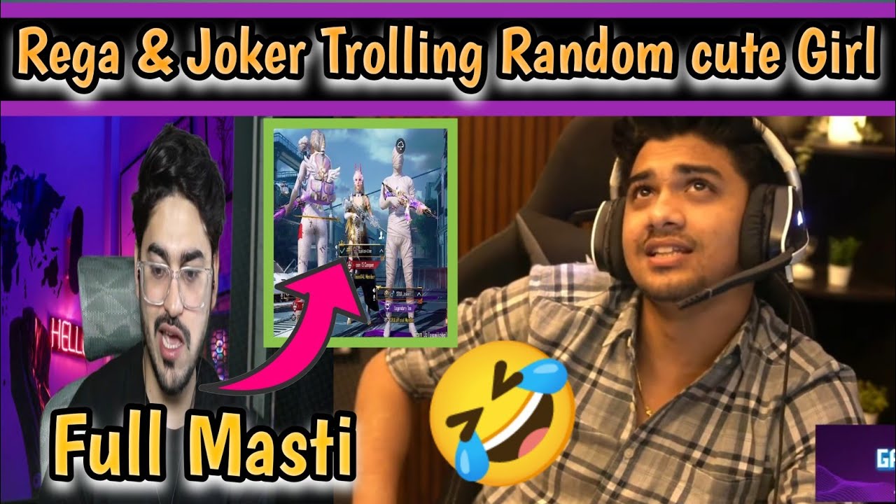 Rega & Joker Trolling Random cute Girl 🤣| Regaltos funny moments 🚀😄|# ...