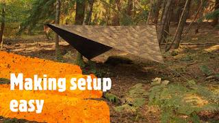 Beginners guide - Tarp setup made easy @jim-bob-outdoors