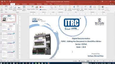 Editing the Document in Libreoffice Writer