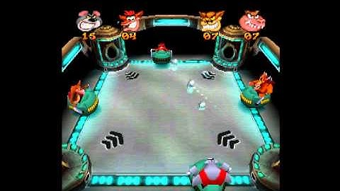 Crash Bash - Crashball ball through floor