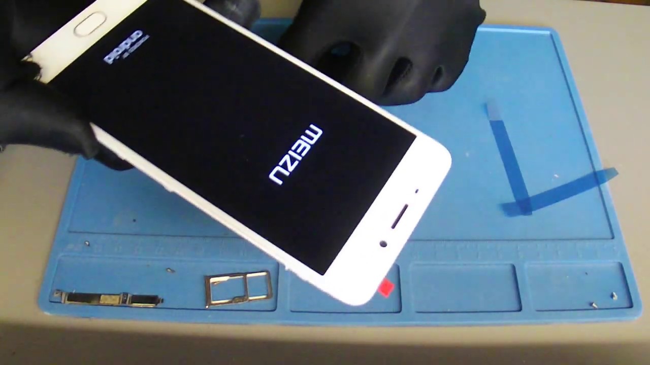 Meizu M6 Note замена экрана и тачскрина в сборе с рамкой. - YouTube