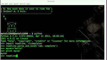 More Keys for Python Auto Complete - Linux