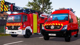 Emergency Call 112 - Paris Firefighters, Fire Brigade Truck First Respoding! 4K screenshot 5