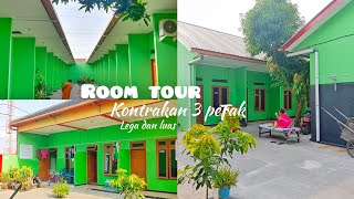 ROOM TOUR KONTRAKAN 3 PETAK Lega dan halaman luas