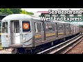 ⁴ᴷ⁶⁰ Q Trains Rerouted via the Sea Beach and West End Express Tracks