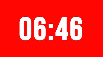 6 Minute 46 Second Timer With Alarm Without Music