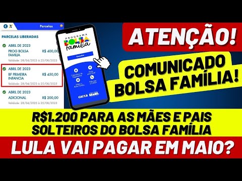 💸 R$1200 para MÃES SOLTEIRAS do BOLSA FAMÍLIA em MAIO? LULA vai pagar? DEPÓSITOS no app do CAIXA TEM