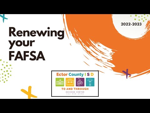 Renewing the 2022 2023 FAFSA