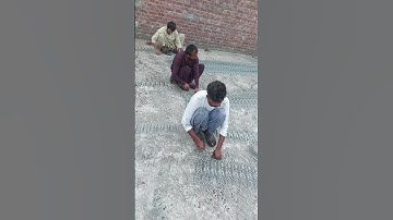 Making process of chain link fence #fence #making #chainlink #shorts #shortfeed