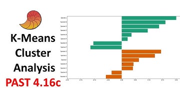 k-Means Cluster Analysis | Multivariate Analysis | Past 4.16c