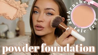 POWDER ONLY MAKEUP ROUTINE: flawless, airbrushed finish (+ it's drugstore) 🙌🏼