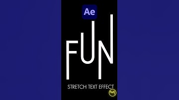 Stretch Text Effect Animation After Effects Tutorial #typography