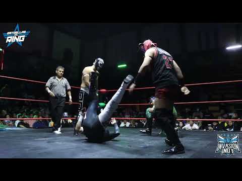 Príncipe Tahuil, Stronger Bull y Sólido vs Estrella del Ring, Black Diamond y Zurdo Forajido NEZA