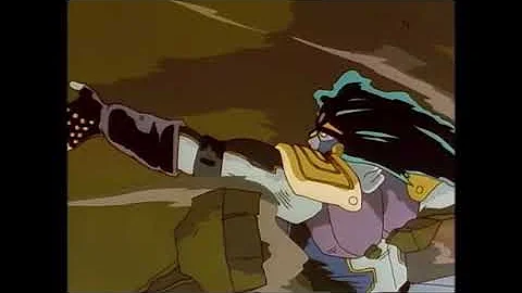 Star Platinum throws a building (OVA)