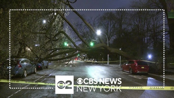 Heavy Rain Winds Cause Damage Across New York City Westchester County