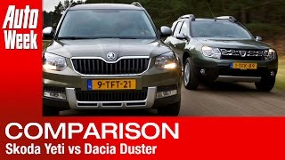 Dacia Duster vs. Skoda Yeti  English subtitled