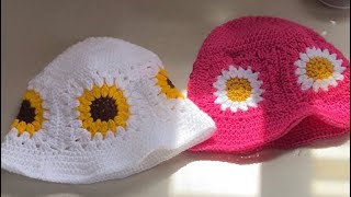 Young Miko bucket hats a crochet