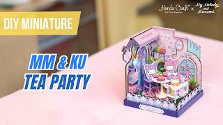 DIY Miniature House Kit: My Melody and Kuromi Tea Party