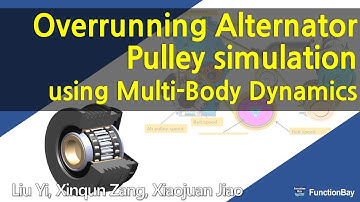 Overrunning Alternator Pulley simulation using RecurDyn - a multibody dynamics software