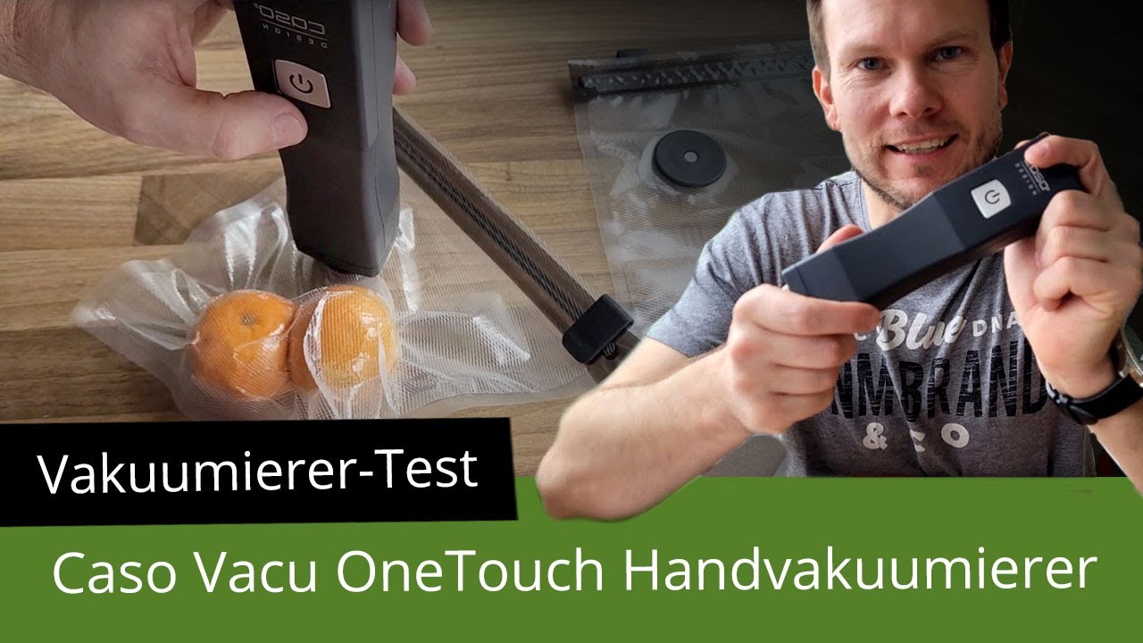 Caso Vacu OneTouch Handvakuumierer im Test (Unboxing, Ausstattung, Bedienung, Praxistest, Fazit)