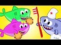 Cookie Song - Baby Shark and Mommy Nurse Brushing Teeth - Nursery Rhymes