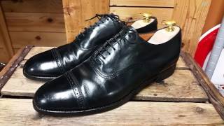 ７アイレット【FLORSHEIM】70年代 ヴィンテージ  内羽根式パンチドキャップトゥ フローシャイム