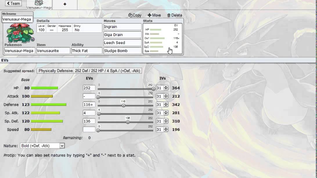 Pokemon Showdown Custom Movesets: Mega Venusaur