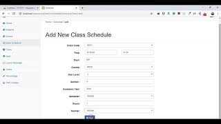 simple class routine system in php