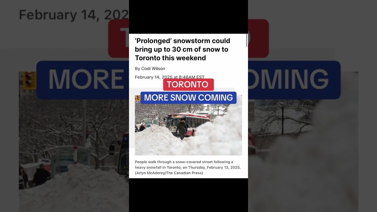 ARE YOU TIRED OF THE SNOW? Well, more is coming. 