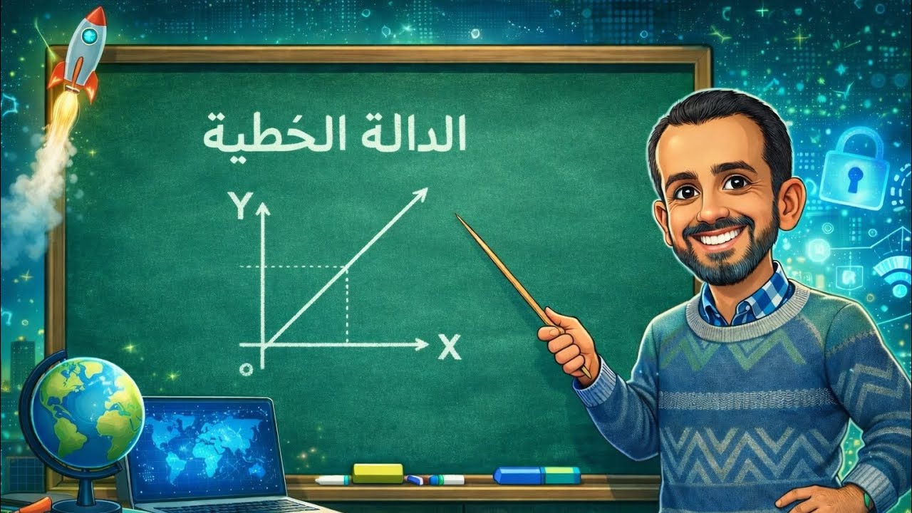 الدالة الخطية #الحسن_عبدالمحسن #الصف_الثانى_الإعدادى 