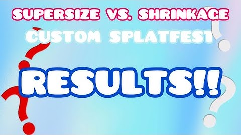 Custom Splatfest Results!!! Supersize vs. Shrinkage!!! Who won??? Tidal Flow Inkopolis Newscast!! 📣