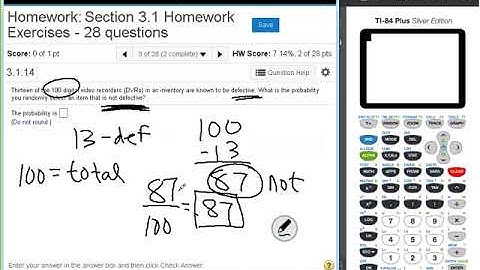 Dr  Swiersz Video Solving Section 3 1 Homework Exercises #1 Through #7   20171010 Stats