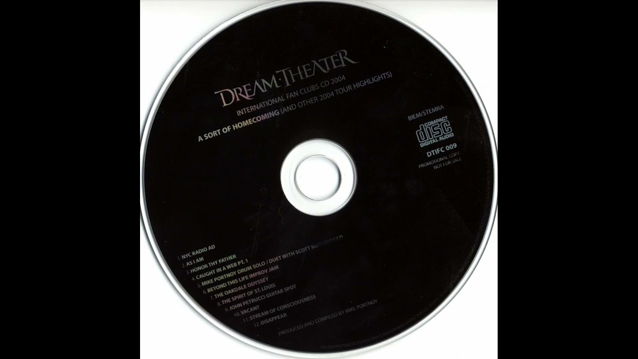 ファンクラブ7500枚限定】DREAM THEATERの04年A Sort Of Homecoming 