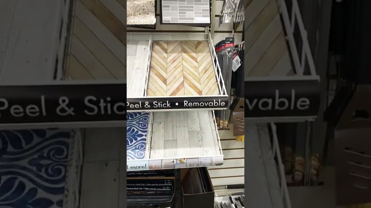 Wallpaper and peel and stick at dollar tree for only $1.25 💚 