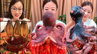 Spicy Octopus challenge - Big stomach king - mukbang chinese eating show P06