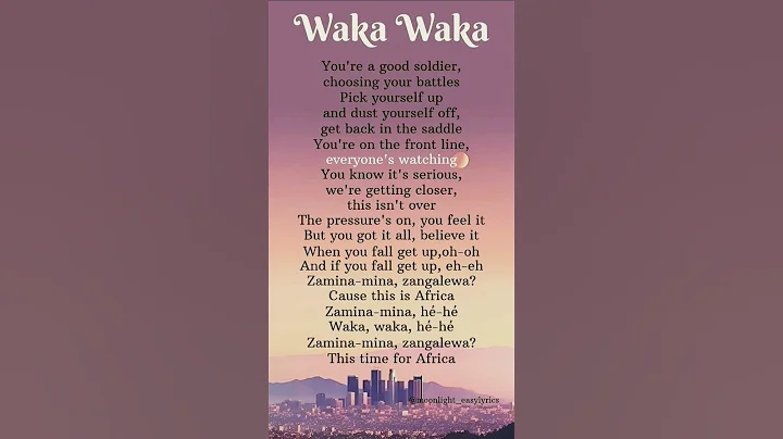 Waka Waka (The time of Africa)-Shakira_songlyrics||#ytshorts #lyrics#songlyrics