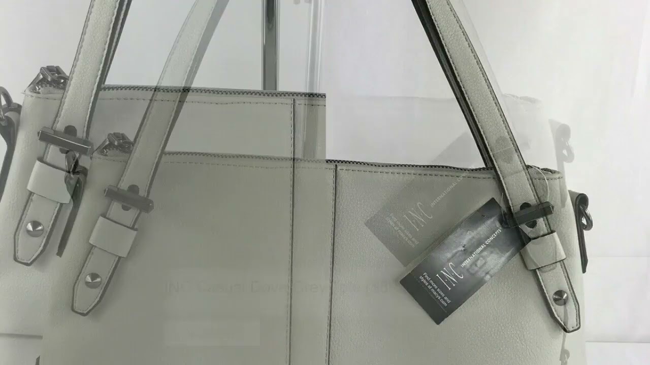 INC Casual Dove Grey Tote ($89.50)