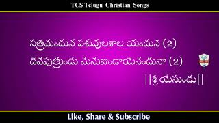 Video voorbeeld van "Sri Yesundu Janminche Reyilo Song Lyrics | Telugu Christian Songs With Lyrics"