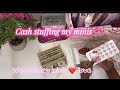 Cash stuffing my mini savings challenges #cash challenges#cashstuffing