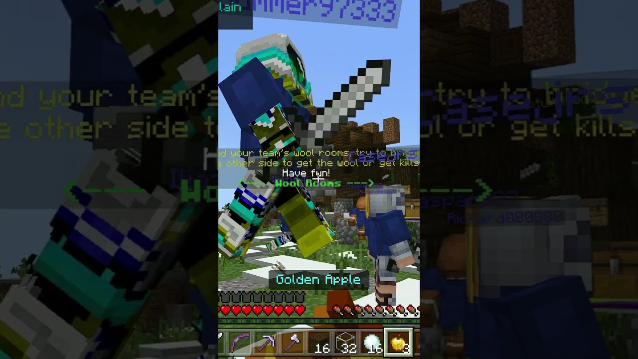 Minecraft Bedrock - Lifeboat: Capture the Wool (Hacker got caught on Camera 5#)