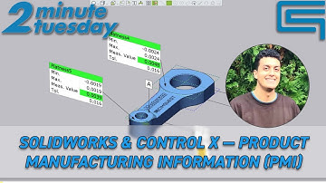 Solidworks & Control X — Product Manufacturing Information (PMI) | 2 Minute Tuesday