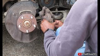 Replacing Front Brakes & Rotor on a 2005 Acura RL #AcuraRL