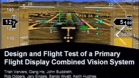 Design and Flight Test of a Primary Flight Display Combined Vision System