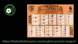 Detalles English Premier League Calendars Noticias