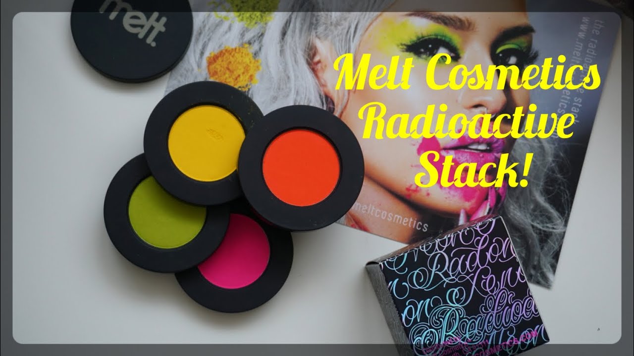 REVIEW: Melt Cosmetics Radioactive eyeshadow stack