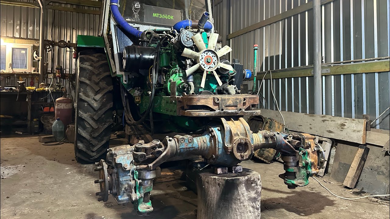 Почали роботу по передньому ведучому мостові з Т-40👍🚜