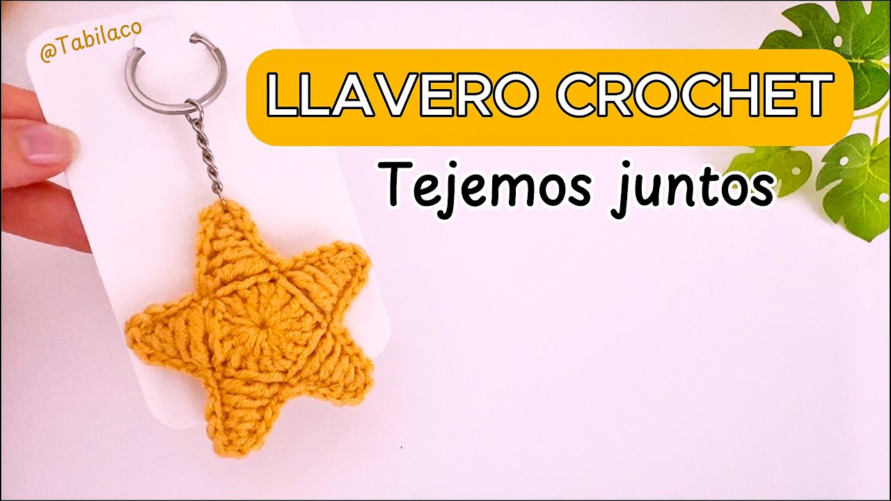 [PASO A PASO] Tejer LLAVERO A CROCHET ESTRELLA en 10 MINUTOS
