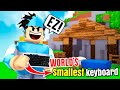 I Won with the WORLDS SMALLEST KEYBOARD in Roblox Bedwars...