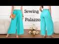 Easy Palazzo Pants ✂️ Sewing Tutorial | Perfect for Beginners✅️