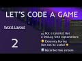 Let's code a game: WordByWord (part 2) - Word Layout